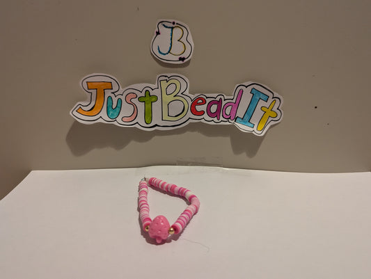 Zoete Roze Aardbei Armband – Een Liefdevolle Kleurexplosie!