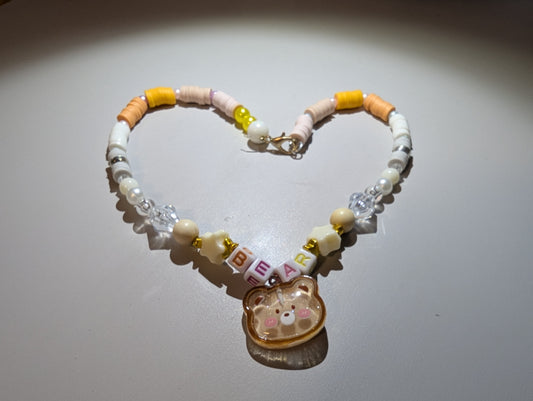 Vrolijke Beertje Ketting – Warm & Knuffelbaar! 🧸🌞