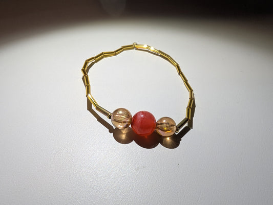 Golden Glow Armband – Warmte met een vleugje pit ✨❤️