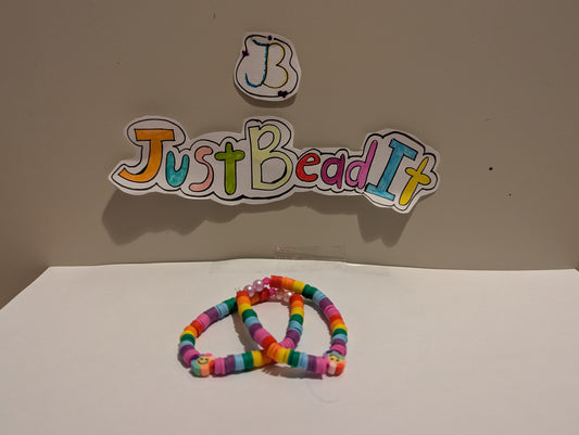 regenboog bloem armband